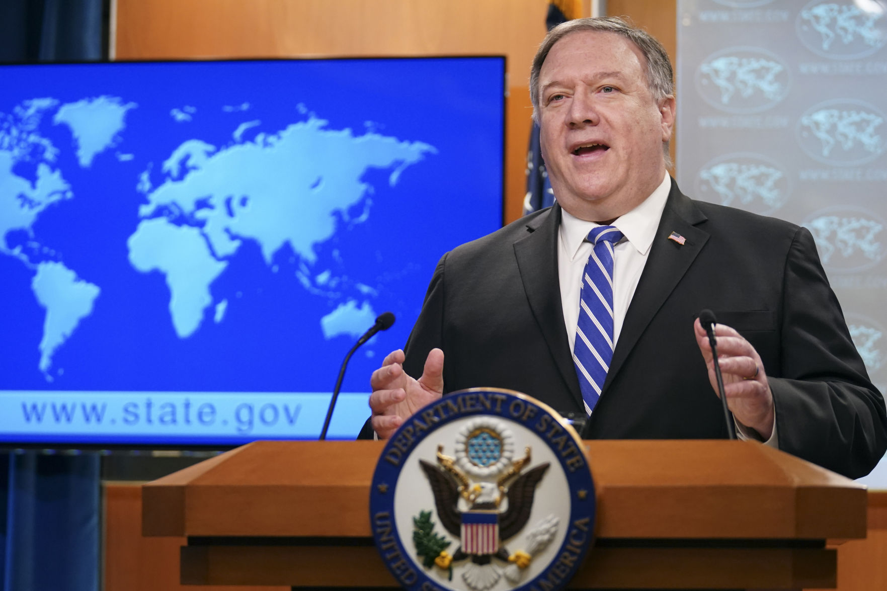 Virus Outbreak Pompeo